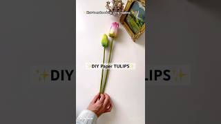 DIY Napkin Tulips  How to make a tulip using napkins [upl. by Adabelle995]