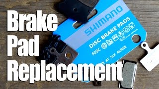 Shimano Disc Brake Pads  When and How to Replace  Hydraulic Brakes Maintenance [upl. by Kelley]