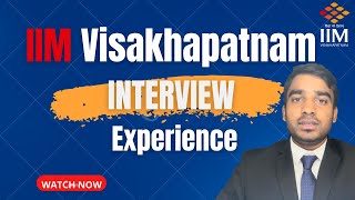 IIM Visakhapatnam Interview Experience Sushant Singh  iim cat2023 mbalife [upl. by Libna]