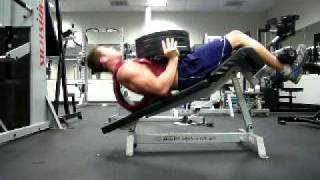 Weighted situps [upl. by Hogle]