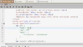 JSON  in Ajax Php and Javascript [upl. by Lalita]