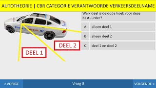 Autotheorie  Inzichtvragen  Parkeren  Snelheid  Slaag in 1 keer  Dode hoek  Spoorvorming [upl. by Clemence]