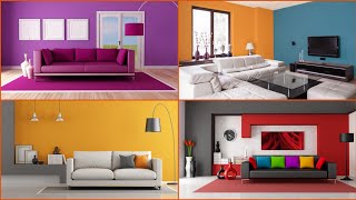 100 Living Room Colour Combination And Wall Painting Design Ideas  Home Painting Color Combination [upl. by Genet]