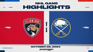 NHL Highlights  Panthers vs Sabres  October 28 2024 [upl. by Hoxsie]