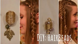 DIY Metal Hair Beads For Cosplay Hairstyling and How to Wear Them [upl. by Dalpe]