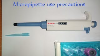 Micropipette use precautions [upl. by Iliram]