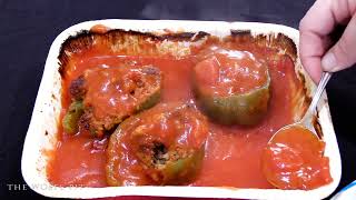 Stouffers Stuffed Peppers versus Walmart Stuffed Peppers  WHAT ARE WE EATING [upl. by Elaina128]