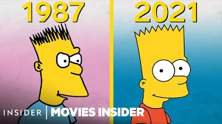 How The Simpsons Animation Evolved Over 30 Years  Movies Insider [upl. by Lakin]