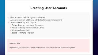 User Account Creation in Active Directory [upl. by Ffoeg339]