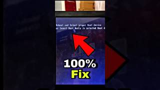 Reboot and Select proper Boot device  or insert Boot Media in selected Boot device and press a key [upl. by Airitak]
