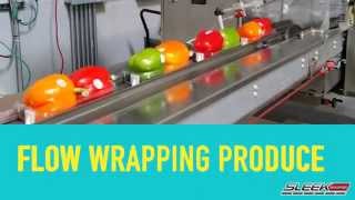 SleekWrapper 65 horizontal flow wrapping machine for peppers and tomatoes [upl. by Eihcir]