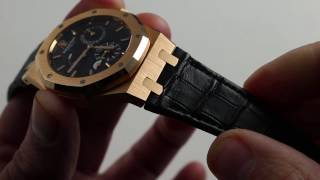 PreOwned Audemars Piguet Royal Oak Dual Time Luxury Watch Review [upl. by Helbonnas979]