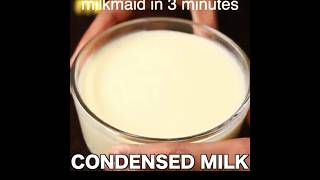 Condensed milk recipe food kitchen tips newrecipe yiutubeshort ytshorts shortsfeed [upl. by Sutelc]