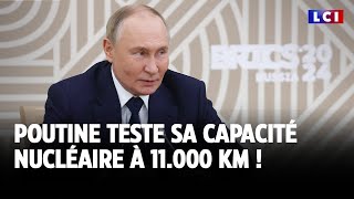 Poutine teste sa capacité nucléaire à 11000 km [upl. by Enrobyalc]