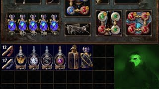 Path of Exile NoMTX Luck Build 6 Progenesis Flasks In 30 Uber Mavens [upl. by Eugenius]