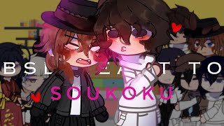 Bsd react to soukoku  Bungou stray dogs  full [upl. by Lindahl977]