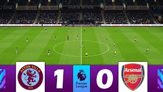 Aston Villa vs Arsenal 10  Premier League 202324  Match Highlights and Goals [upl. by Ycnan]