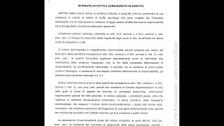 MATTEO SABA È CONDANNATO PER TRUFFA DOCUMENTO PUBBLICO SUL SITO DELLE SENTENZE DI CASSAZIONE [upl. by Aline57]