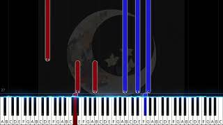 TPR  Faltering Prayer  Starry Sky from Midnight Despair  10  NieRAutomatA Piano Note Chart [upl. by Blodget175]