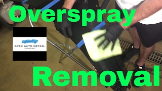 Overspray Removal from clear coat only [upl. by Narrat]