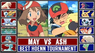 Semifinal MAY vs ASH  Best Hoenn Trainer Pokémon Tournament Battle 6 [upl. by Caundra424]