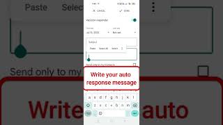 How to configure AutoReply Emails for Vacations and Holidays in Gmail app [upl. by Mechelle608]