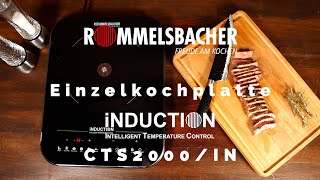 ROMMELSBACHER Induktion Einzelkochfeld 🥩🌶️ Roastbeef Steak Sous Vide mit Chimichurri 🍴 CTS 2000IN [upl. by Gerry]