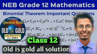 Binomial Theorem class 12  old is gold solution🔥 [upl. by Bonni]