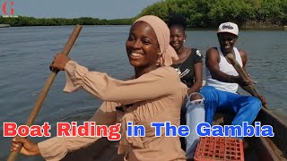 Boat Ride Halahin Bolong in Kartong to Casamance  Gambia to Senegal [upl. by Zadoc]