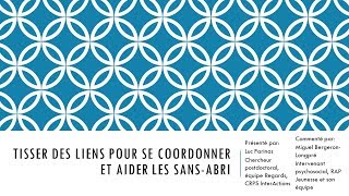 Midi InterActions  Tisser des liens pour se coordonner et aider les sansabri [upl. by Adlanor]