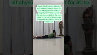 Makarasana  Crocodile Pose yogapractice [upl. by Harry]