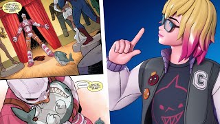 PORQUE A GWENPOOL TEM UM BROCHE DO DEADPOOL EM FORTNITE [upl. by Allerym996]