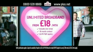 Plusnet Commercial 2016 UK December 720p [upl. by Atnek]