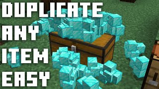 Easy Item Duplication Glitch for 1181 Minecraft [upl. by Bentlee]