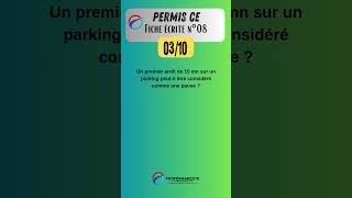 Permis CE  Fiche écrite 08 question à 03 quiz questionnaire [upl. by Niroc606]