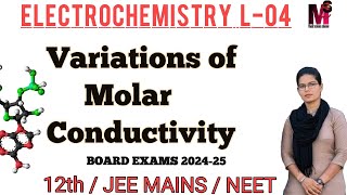 Variations of Molar Conductivity with Dilution and Concentration  Class 12 Electrochemistry [upl. by Bartholomeo]