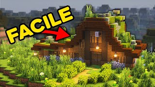 TUTO Minecraft  Maison Naturelle Facile  début de survie [upl. by Idur]