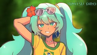 HIMITSU DAYO Hatsune Miku Brazilian song [upl. by Harriet]