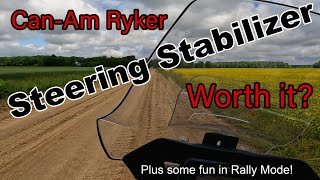 Does the RYKER STEERING STABILIZER make a difference [upl. by Phail]