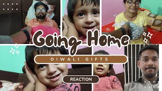 Going home after 2 months  Diwali surprise gift reaction video diwali avisays [upl. by Atsiuqal718]