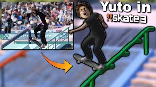 Remaking The Olympics in Skate 3  Yuto Horigome Nyjah Huston and Jagger Eaton  Best Tricks [upl. by Idner]