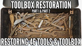 Vintage Toolbox Restoration Restoring a Toolbox and Everything Inside Full Video [upl. by Adaran]