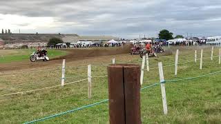 1000cc RH Sidecar final  Tallington Twister grasstrack [upl. by Nilkcaj585]