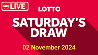 The National Lottery Lotto Draw Live results from Saturday 02 Nov 2024  tonights lotto Draw [upl. by Laraine]