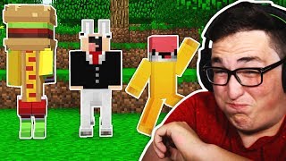 WORLDS HARDEST TRY NOT TO LAUGH MINECRAFT CHALLENGE w PrestonPlayz UnspeakableGaming Moosecraft [upl. by Mars442]