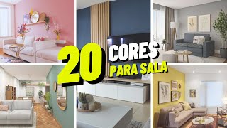 20 IDEIAS DE CORES PARA SALA DE ESTAR 2024  Cores para Casas Internas  Cores para interior de Casa [upl. by Eirahcaz]