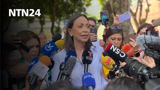 quotLo que estamos viendo es el acto cívico más importante en Venezuelaquot María Corina Machado [upl. by Atinev]