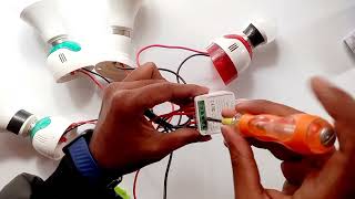 How to wire Aubess Smart Wifi Switch 4 Gang setup using smartphone app tuya smart life [upl. by Melnick]