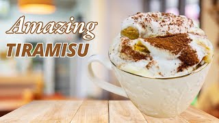 Tiramisu Italian Classic Dessert  Mascarpone Custard Recipe [upl. by Meeks188]