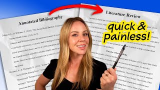 Complete Guide to Writing Literature Reviews  Annotated Bibliography to Literature Review [upl. by Eanahc]